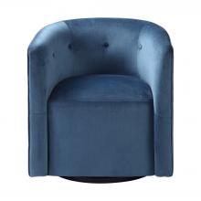  23491 - Mallorie Blue Swivel Chair